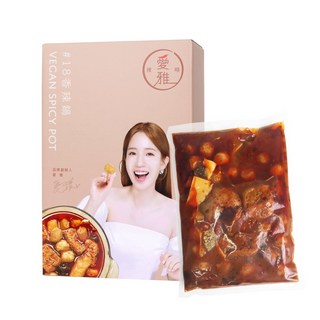 愛雅辣呦 18香辣鍋 純素香辣鍋 多種豐富配料 湯底香醇濃郁, 1盒