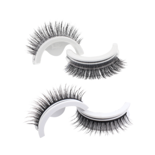 LANFO 원터치 속눈썹 5D 자연스러운 노글루 속눈썹 1+1쌍, 2개, 5D01*1+5D08*1