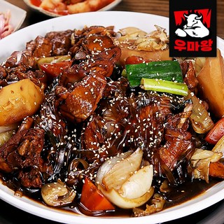 가마솥 솥뚜껑 간장찜닭 국내산 닭 단짠단짠 안동 찜닭 대용량, 4개, 1kg