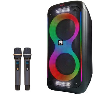 옴니트로닉 MSP-250 이동식 스피커앰프 + 핸드마이크 2개 충전식 행사용 파티용 이벤트장비 버스킹