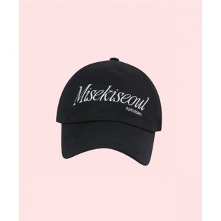 미세키서울 SERif 로고 모자 캡모자 볼캡 야구모자 블랙 MSK252AC02BK 4068971