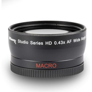 58mm 0.43x Wide Angle wMacro High Definition Lens for DSLR Canon EOS Rebel 70D 77D 80D 90D T8i T7