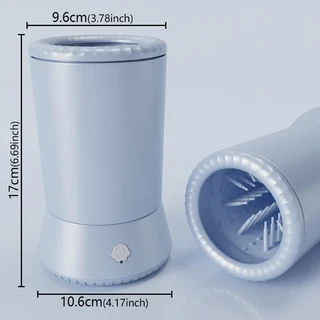 1개 휴대 강아지 발 세척기 자동 애완동물 마사지기 관리, 03 blue