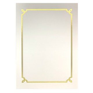 금박상장 백상지 돼지꼬리 A4, 순백색, 100개