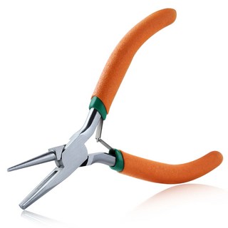 SPEEDWOX 오목 원형 코 피어스 4.5인치 원형 오목 펜치 와이어 루프 펜치 와이어 굽힘 도구 DIY 보석 제작 취미 프로젝트 와이어 랩핑 도구 원형 코 펜치, Plastic-dipped Handle, 1개