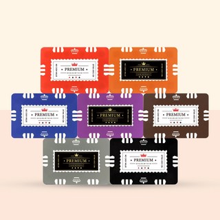 빅 삼선 사각칩 대형 고액칩 떡칩 카지노 홀덤 포커 게임 용품, 레드, 블랙, 1개