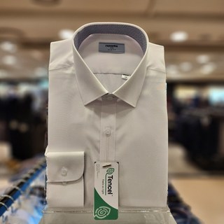 NC 불광점 레노마 # 23년 ** 화이트 레이온 구김 없는 배색 슬림핏 셔츠 RZRSLP-954-WH-5