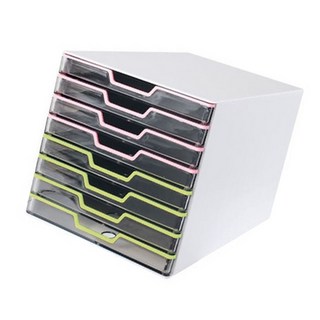 데코 투명서류함 8단 1개입 책상정리함 문서케이스 부품서랍