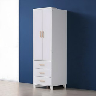 폰델 3서랍 장롱 도어형 600, 화이트