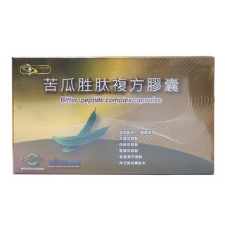 苦瓜胜肽複方膠囊 60粒 調節生理機能維持穩定促進新陳代謝, 1個, 單盒