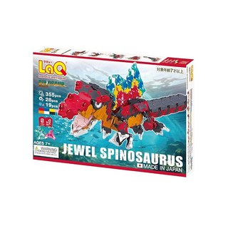 Yoshiritsu LaQ 다이너소 월드 보석 스피노 사우루스 355pcsandSP47pcs L009319, 1개