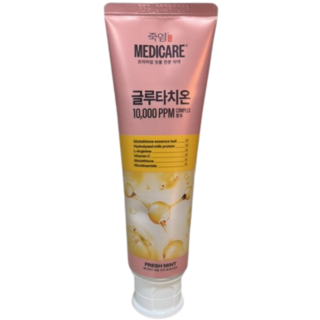 죽염 메디케어 글루타치온 함유 잇몸 치약 후레쉬민트, 100g, 6개