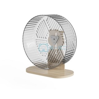 萌寵樂園 倉鼠整理箱 外接隧道 透明鼠籠 倉鼠籠子 倉鼠窩老鼠籠 透明豪華別墅 小寵物窩, 1個, 透明倉鼠跑輪21CM+支架（組合）