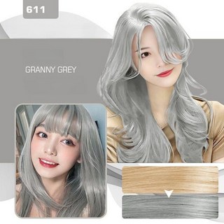 독일 기술 1/1+1 쇼핀 헤어 컬러링 샴푸 컬러 샴푸 새치 염색 샴푸 암모니아없는 염색약 편한 염색약 사은품 랜덤 증정, 1개, 그래니 그레이