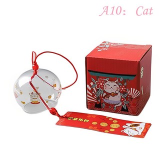 일본 핸드메이드 글라스 윈드 차임 홈 인테리어 사무실 장식 벚꽃 패턴 유리, 09 style 10, 1개