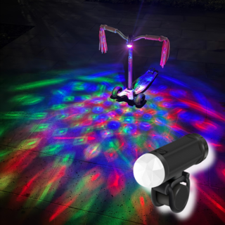 소브리 킥보드 자전거 LED 프리즘 라이트 바닥 안전 조명, 1개, 오로라