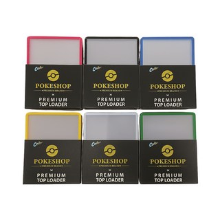 Pokeshop 프리미엄 칼라 탑로더 25매 76x102mm 35PT (4+1), 옐로우