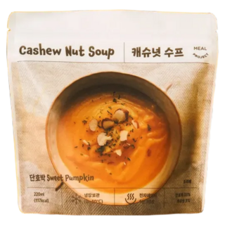 밀프로젝트 캐슈넛 단호박 크림 스프 (냉장), 2개, 220g