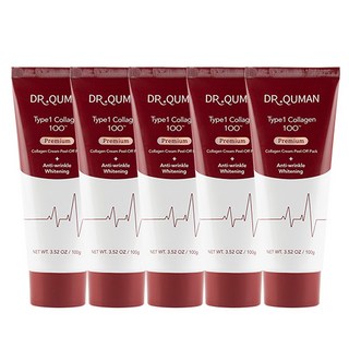 닥터큐먼 프리미엄 TYPE1 콜라겐 크림팩 대용량, 100g, 5개
