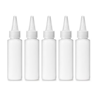 닥터보틀 뾰족캡 말랑한 PE공병 식품용기구 인증용기, 5개, 50ml 반투명