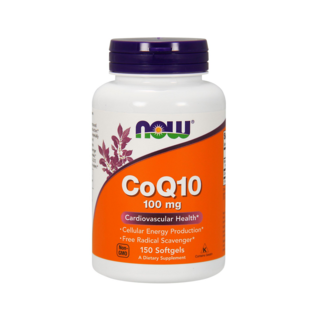 NOW Foods 輔酶Q10軟膠囊 100mg, 150顆, 1罐