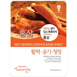 네이처바이 에센스 마스크팩 홍삼, 1개입, 50개
