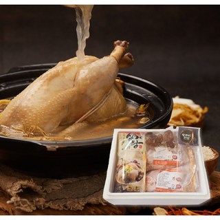 국산 제주 유기농 표고버섯 삼계탕 여름 보양식 한방 재료 모두 들어간 밀키트 손질 하림 올품 닭 명품 삼계탕 영계 2마리, 1개