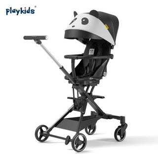 안전한 보행기 양방향 회전 아기 걷기 유물 유모차 높은 풍경은 평평한 빛과 접이식 신생아 유모차를 앉을 수 있습니다, [16] two-way panda
