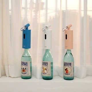 환상의짝꿍 UIT 소주 자동 디스펜서 캠핑 파티 인싸템 혼술, 블루, 1개