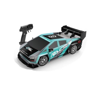 高速漂移遙控賽車 2.4GHz 無極變速, 特斯拉-青色【1：24】, 1個