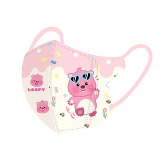 卡皮巴拉兒童口罩50入/組 4D立體獨立包裝小孩口罩 大童口罩KN95/KF94口罩【買250片送50片】, 1個, 海浪Loopy 獨立裝下標數1為50片, 海浪Loopy, 50片
