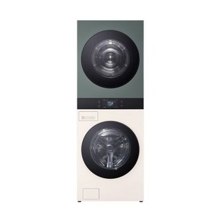 LG 오브제 워시타워 25kg+25kg 베이지 그린 WA2525EGHF, 상세설명 참조, 없음