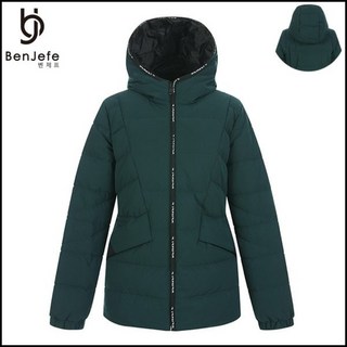 벤제프 BP5MWDW807 여성 로고접밴드 후드 다운 점퍼 2436590