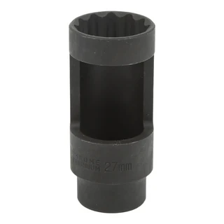 차량용 범용 디젤 인젝터 소켓 1/2 드라이브 27mm 12 포인트 크롬 바나듐 스틸, 01 Black