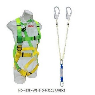 迷彩背負式安全帶 專利快扣系列 高空作業 雙大掛鉤 緩衝包 安全吊掛繩, 1個, 迷彩背負式安全帶-含稅