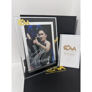 桃田賢斗簽名照 附證書官網可查 正品驗證卡 精美裱框禮盒裝, 2, 樣式