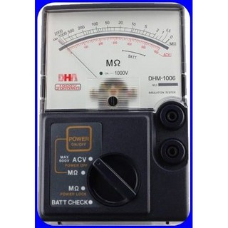 SIVO 工具商城 含稅 DHA DHM-1006S 電子晶體式絕緣高阻計, 1個