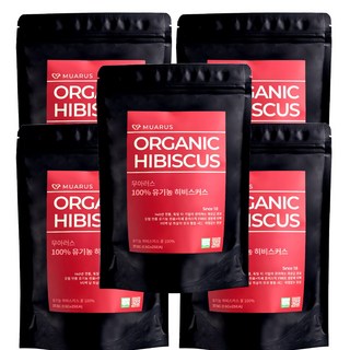 [25년 햇차] 독일 티 전문 기업이 생산관리한 무아러스 유기농 히비스커스 미세플라스틱 프리 티백, 1개, 125개입, 187.5g