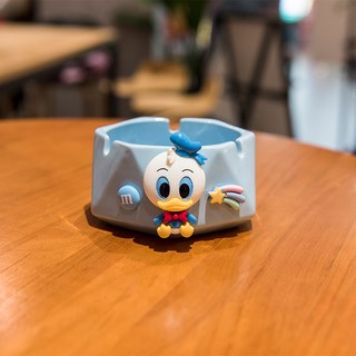 卡通造型菸灰缸, 藍色小鴨 煙灰缸, 1個