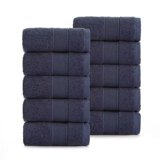 록신 명품 호텔수건 코마사 부드러운 고퀄리티 수건 540GSM 40수 10종세트 호텔 수건 40수, 10개, 네이비