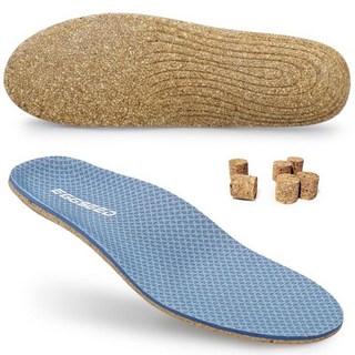 Eggseed Plantar Fasciitis Insoles Arch Support Soft Breathable Cork Orthotic Shoe Inserts for Heel