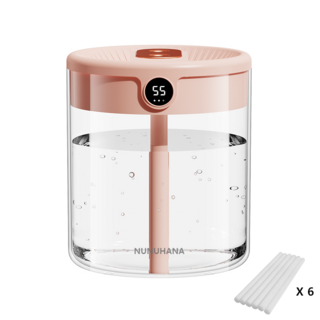 NUNUHANA 씻기편한 대용량 가습기 2L#K15, 핑크색