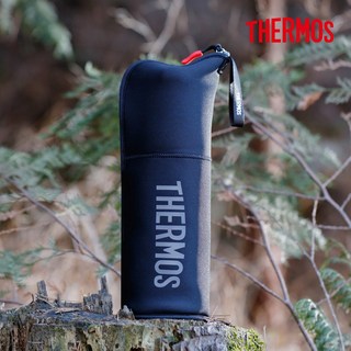 THERMOS 써모스 FFX-901K 보온병전용 보틀커버 물병 케이스 파우치, 블랙그레이, 900ml