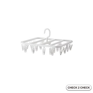 懶角落 方形曬衣架 24夾 內衣夾 晾襪夾 晾衣架 L2503L00105