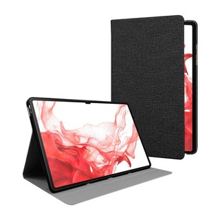 스냅케이스 갤럭시탭 패브릭 북커버 케이스, 차콜블랙