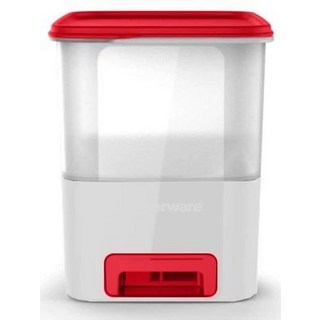 타파웨어 10kg 쌀통 주방 진공 활용 공간절약 대용량 슬림, 특백회 5kg 쌀통-칠리레드, 1개