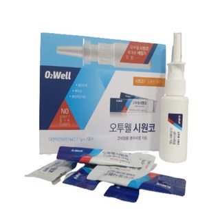 유한네추럴 오투웰 시원코 코세정용 생리식염분말 키트분말70포, 2개