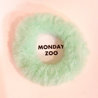 MONDAY ZOO 毛茸茸韓式彩色羊羔水滴髮夾 毛茸茸髮夾 BB夾 愛心髮夾彩色毛茸茸髮圈