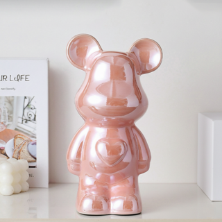 Vellin 베이브릭 세라믹 장식 오브제 저금통, 핑크 (pink)