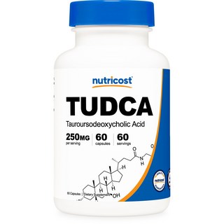 nutricost TUDCA牛磺熊去氧膽酸無麩質膠囊 250mg, 60顆, 1罐